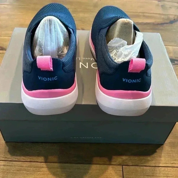 Vionic Women's Vortex Zeta Active Sneakers Navy 9 Wide - Picture 5 of 7